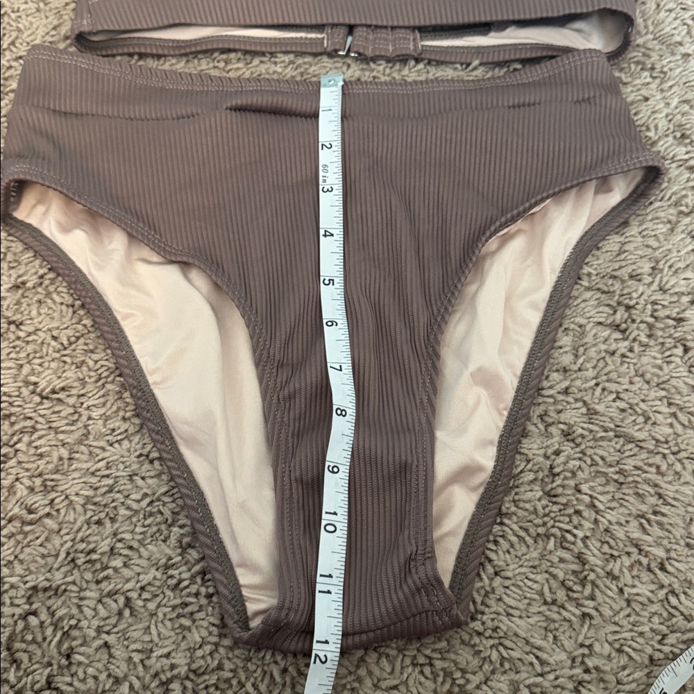 Cupshe Chocolate Brown Bikini Set NWT Size Small - Picture 8 of 9